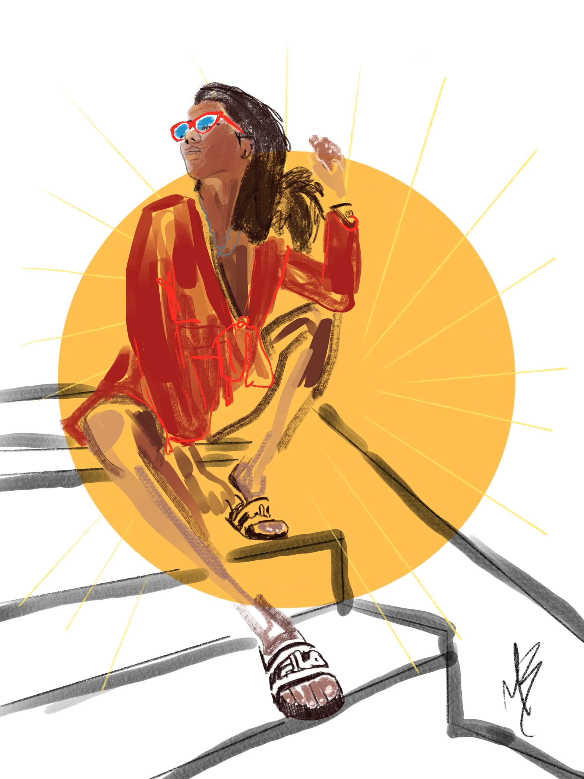 Dress for success. | art inspired by @thuylan_pham #fashion #glamour #art #artist #illustrator #illustration #drawing #sketch #dress #style #model #mikebone #mikebrennanart 