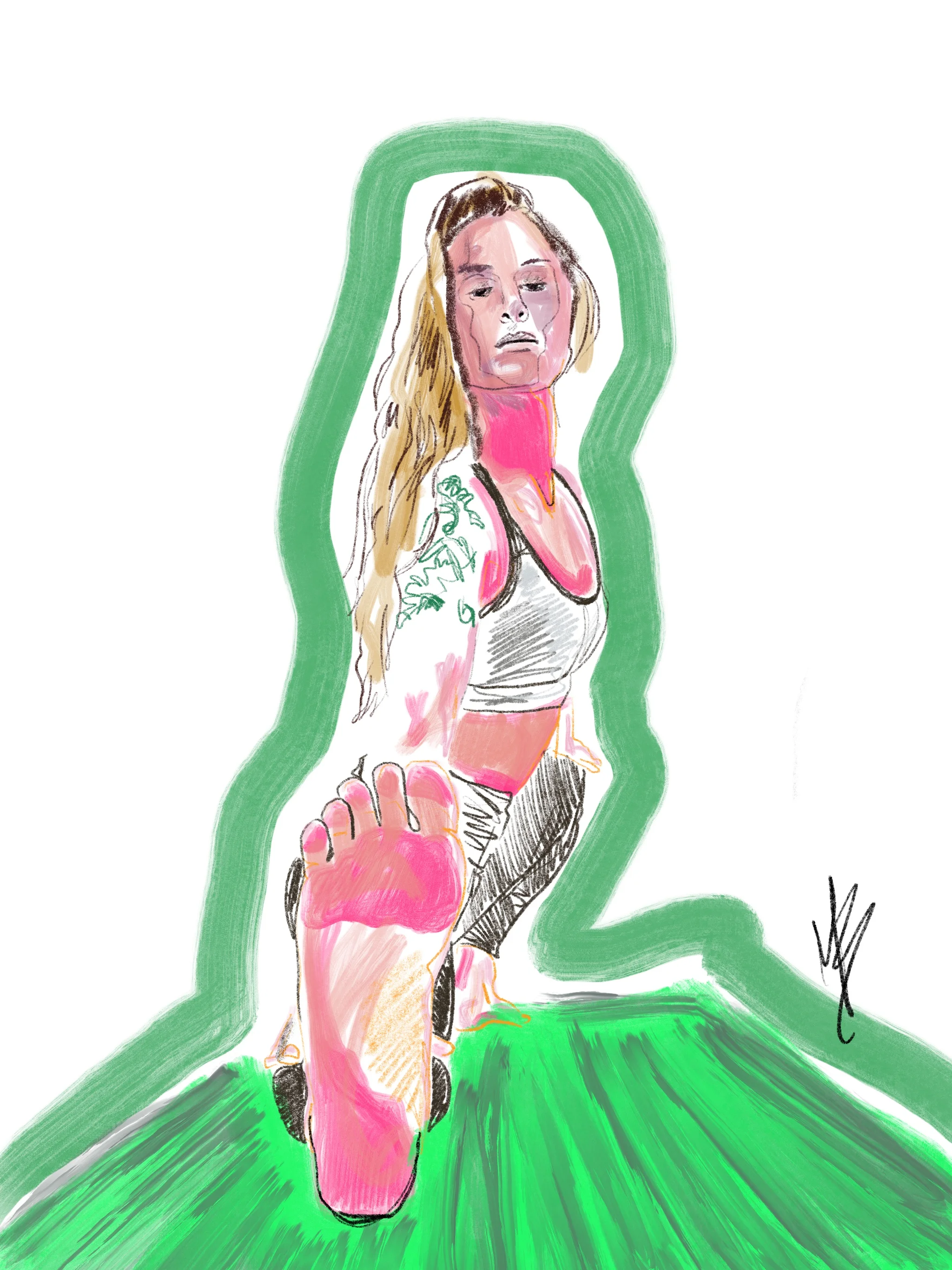 Be true to who you are. What is supposed to stick will, and the rest will fall away | art inspired by @le_yogi #yoga #yogi #yogaart #yogaartist #fitness 