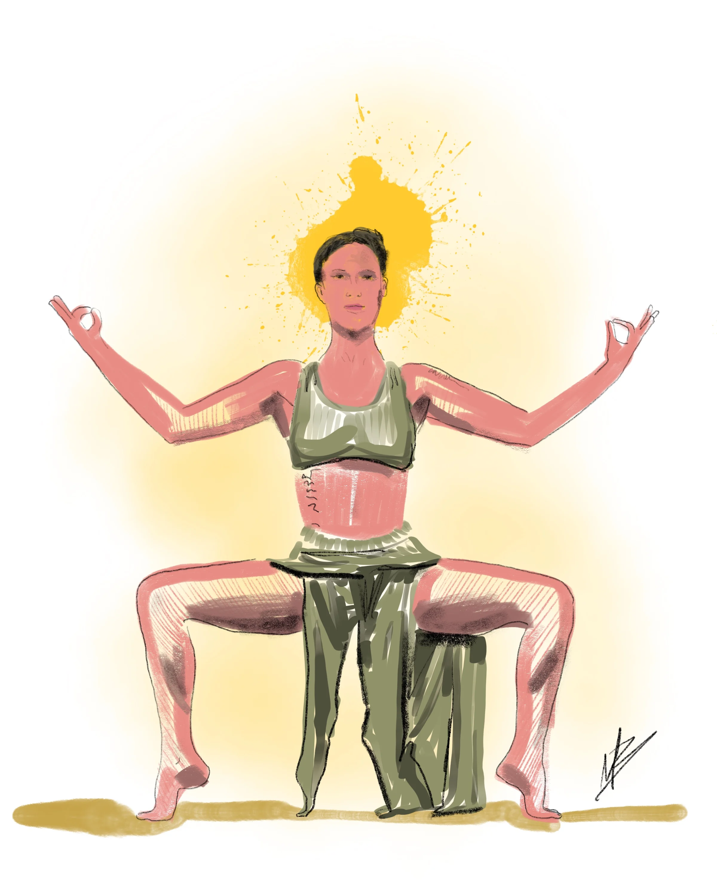 Winner of the BIFF contest @jolynrose - congrats again & hope you like your #yogaart ✌🏻⭐️🧘🏻‍♀️ #yoga #yogi #yogaartist #winner 