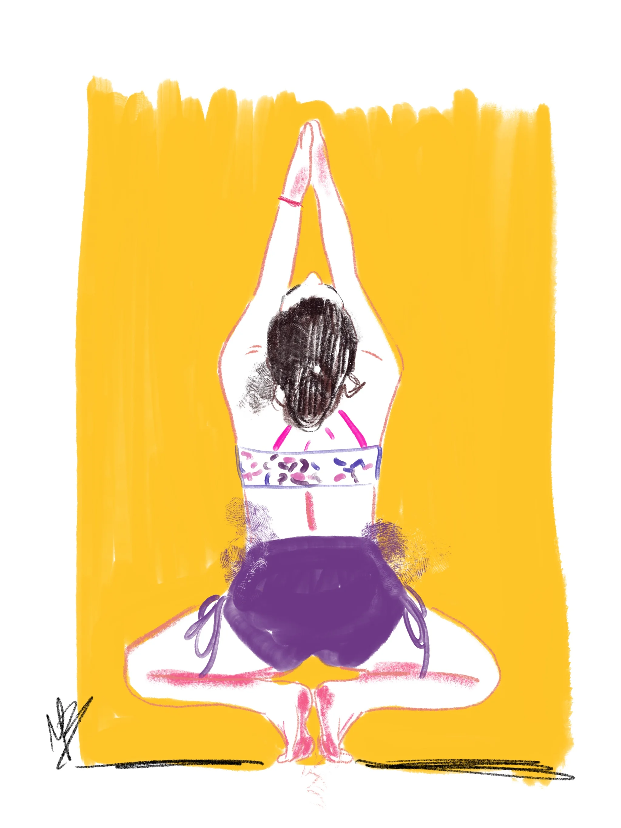 Shine on. The best way you can. | art inspired by @regularyogagirl #yogi #yoga #yogaart #yogaartist #fitness 