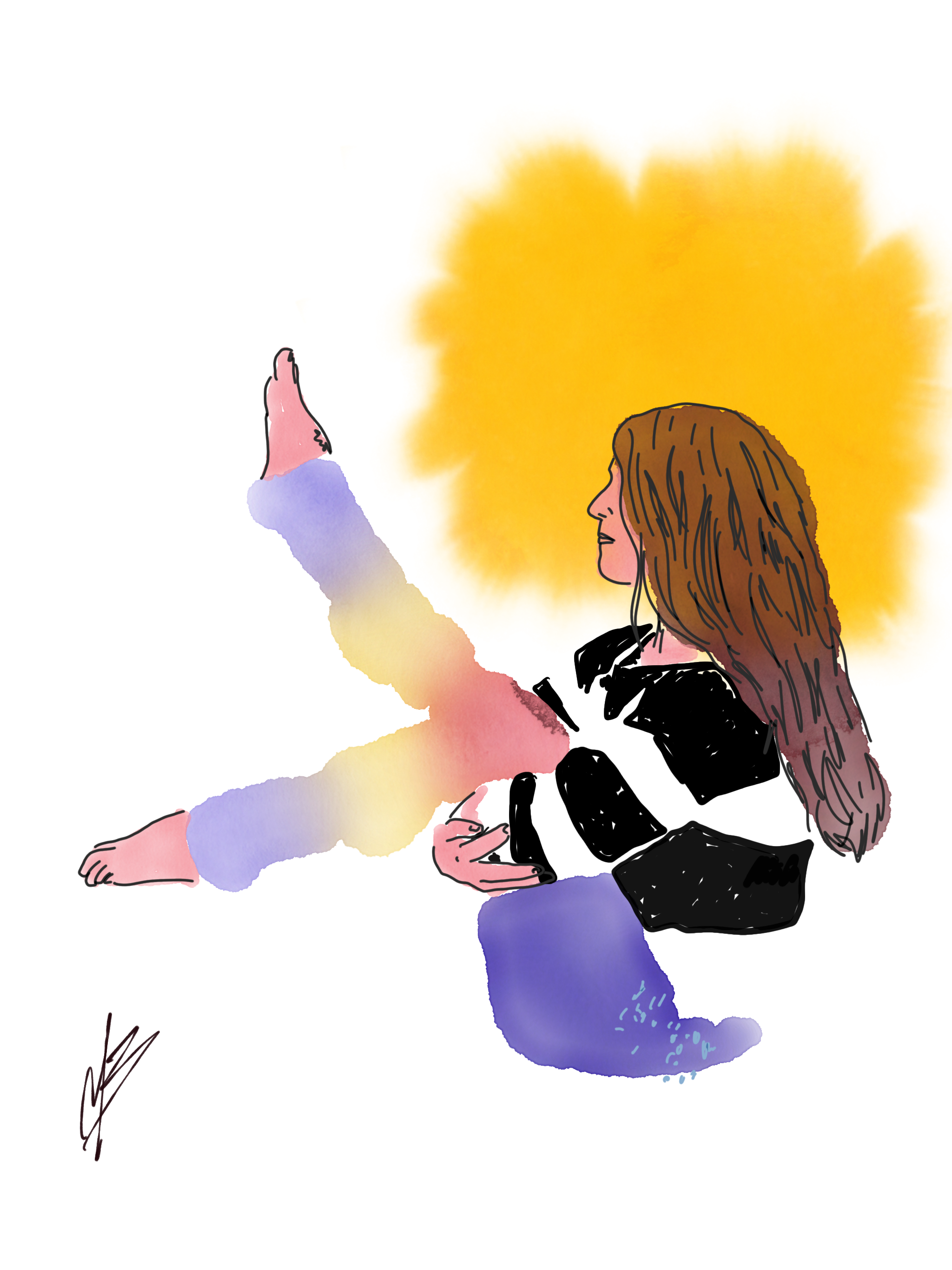 Shine on. | art inspired by @namastefitlife #yogi #yoga #yogaart #yogaartist #fitness 