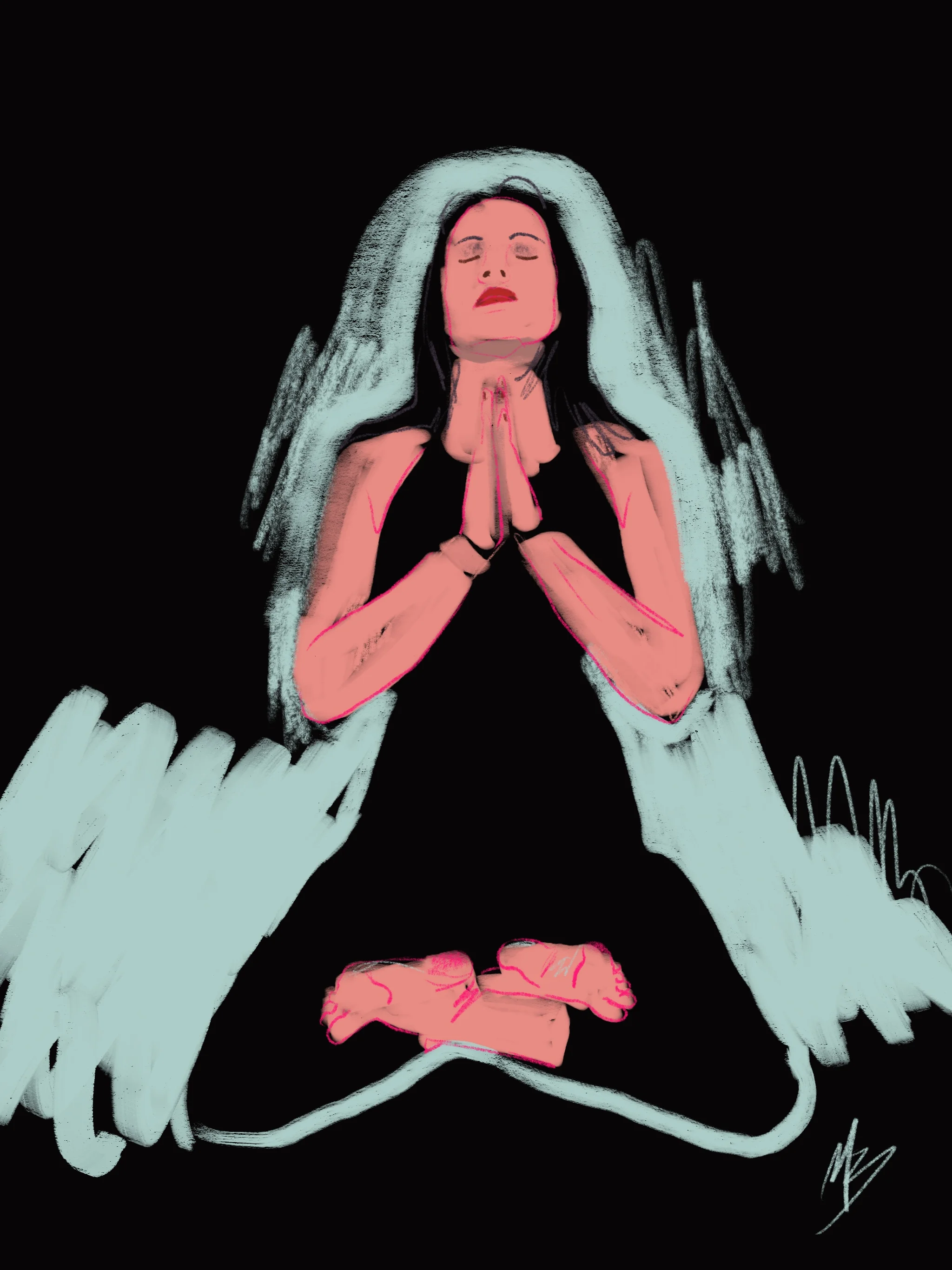 Be a champion of good. And others. And the good in others. | inspired by @katayoonyoga #yoga #yogi #yogaart #yogaartist #fitness 