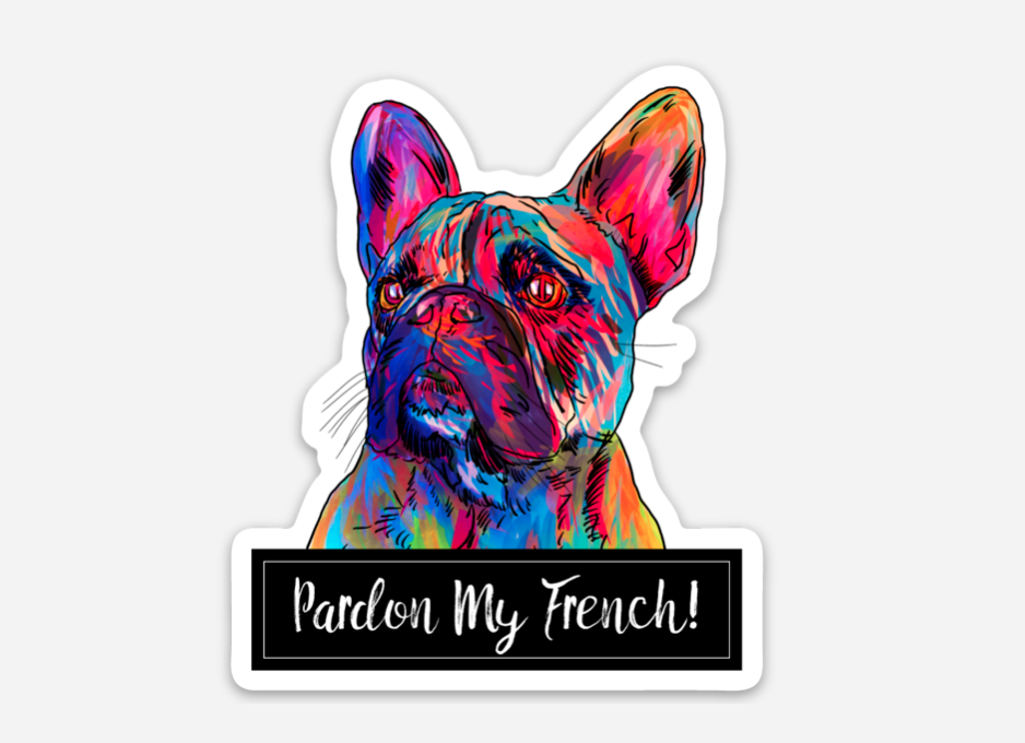 Pardon My French French Bulldog Magnet
