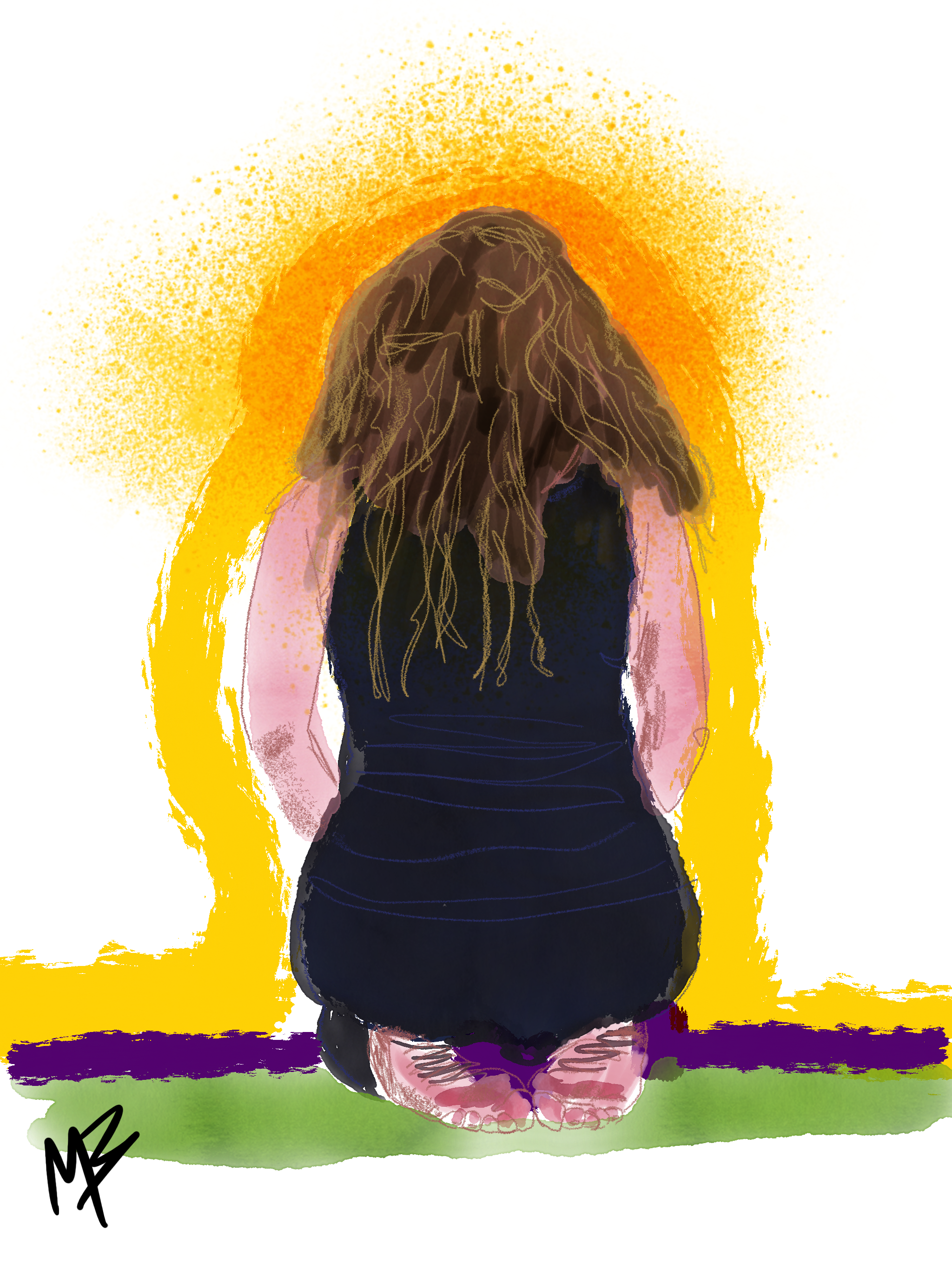 Bring your best energy. Art inspired by @concettacodding #yoga #yogi #yogaart #yogaartist #energy 