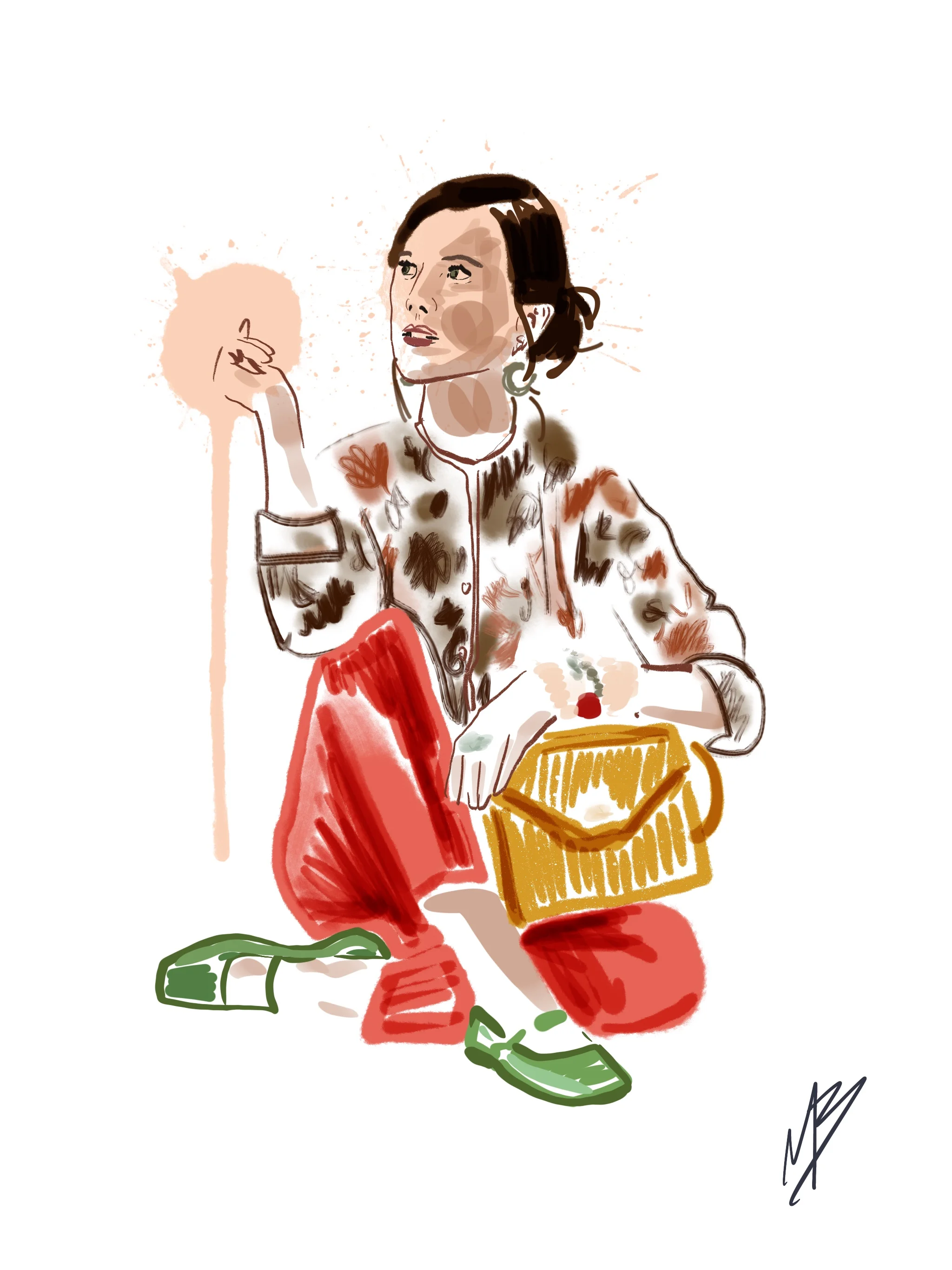 Be confident enough to assert yourself but humble enough to serve others. | art inspired by @rachelbrosnahan @fvalentineny     #art #artist #illustration #illustrator #rachelbrosnahan #style #fashion 