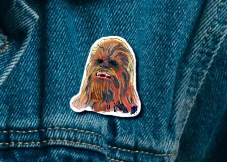 Chewbacca 1.25 x 1.25 inch Acrylic Pin