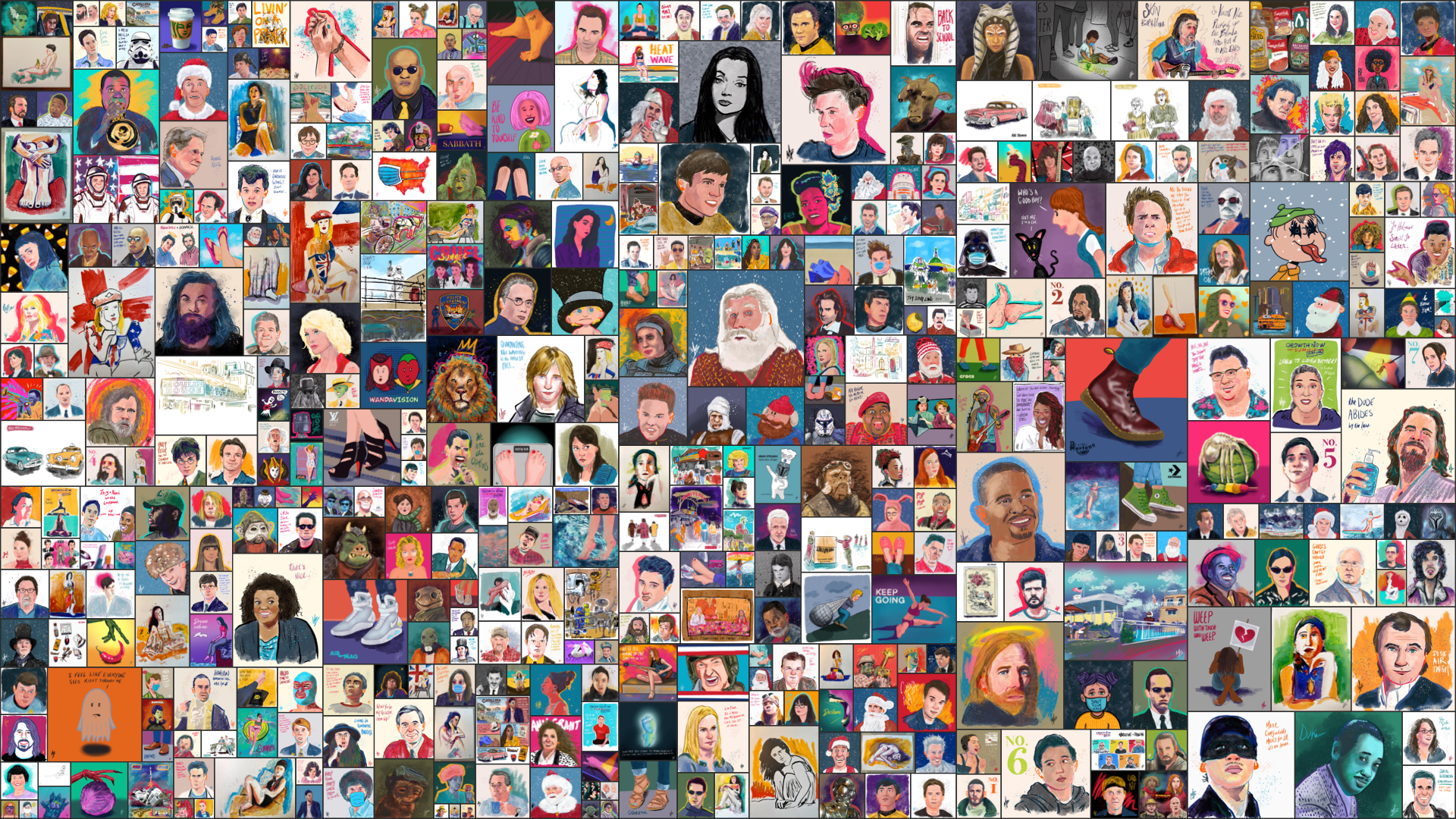 What does Nine Consecutive Years of Daily Art Look Like?