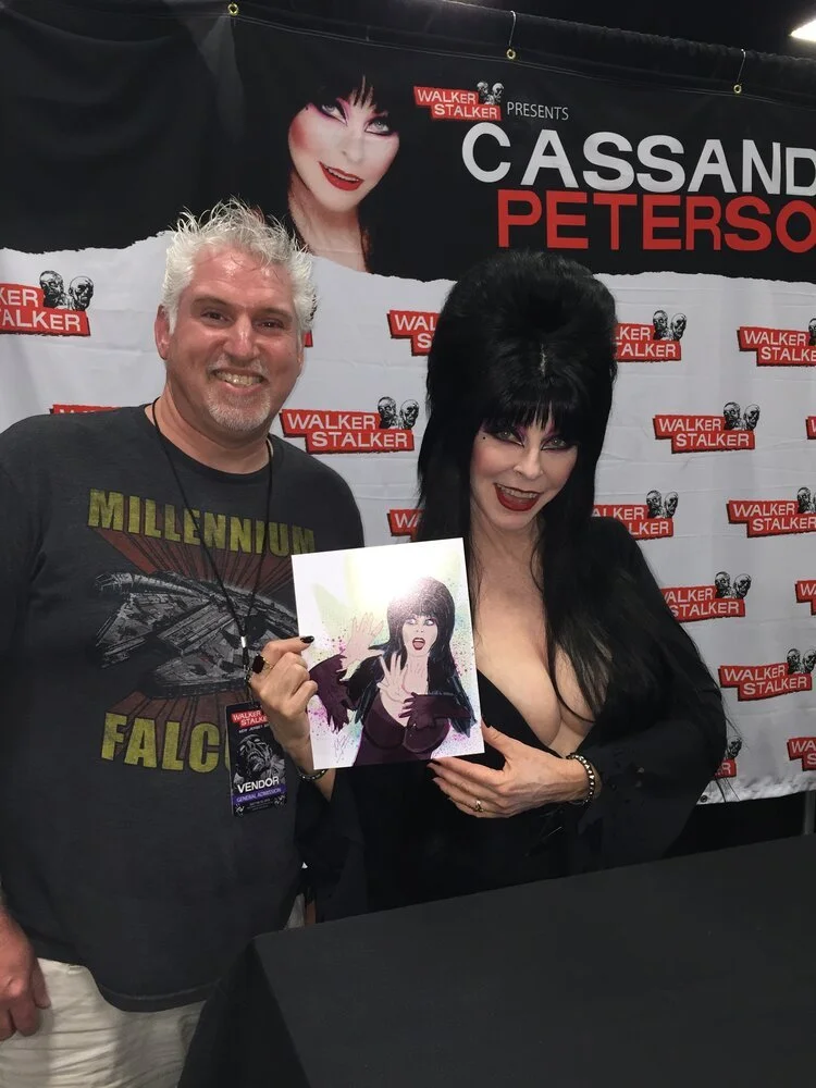 Artist+Mike+Brennan+and+Elvira+Mistress+of+the+Dark+Cassandra+Peterson+.jpg