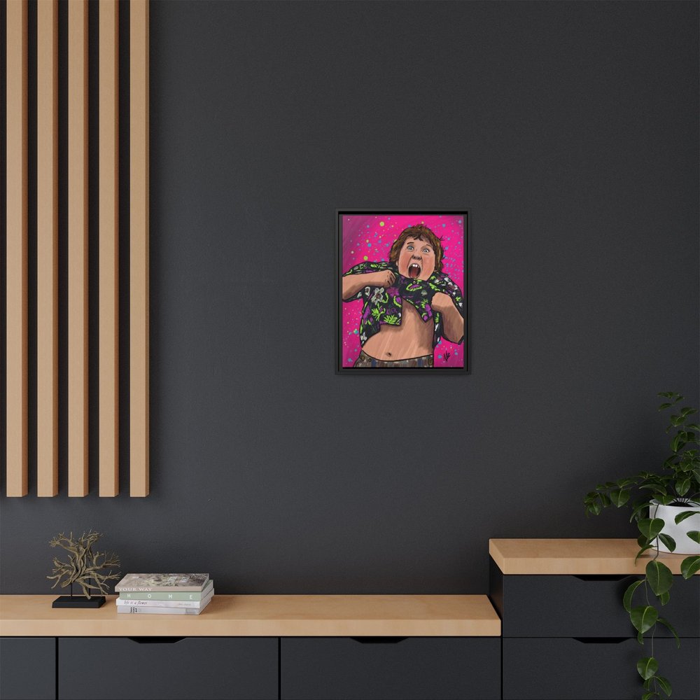 The Goonies | Chunk | Truffle Shuffle Canvas Wrap, Vertical Frame