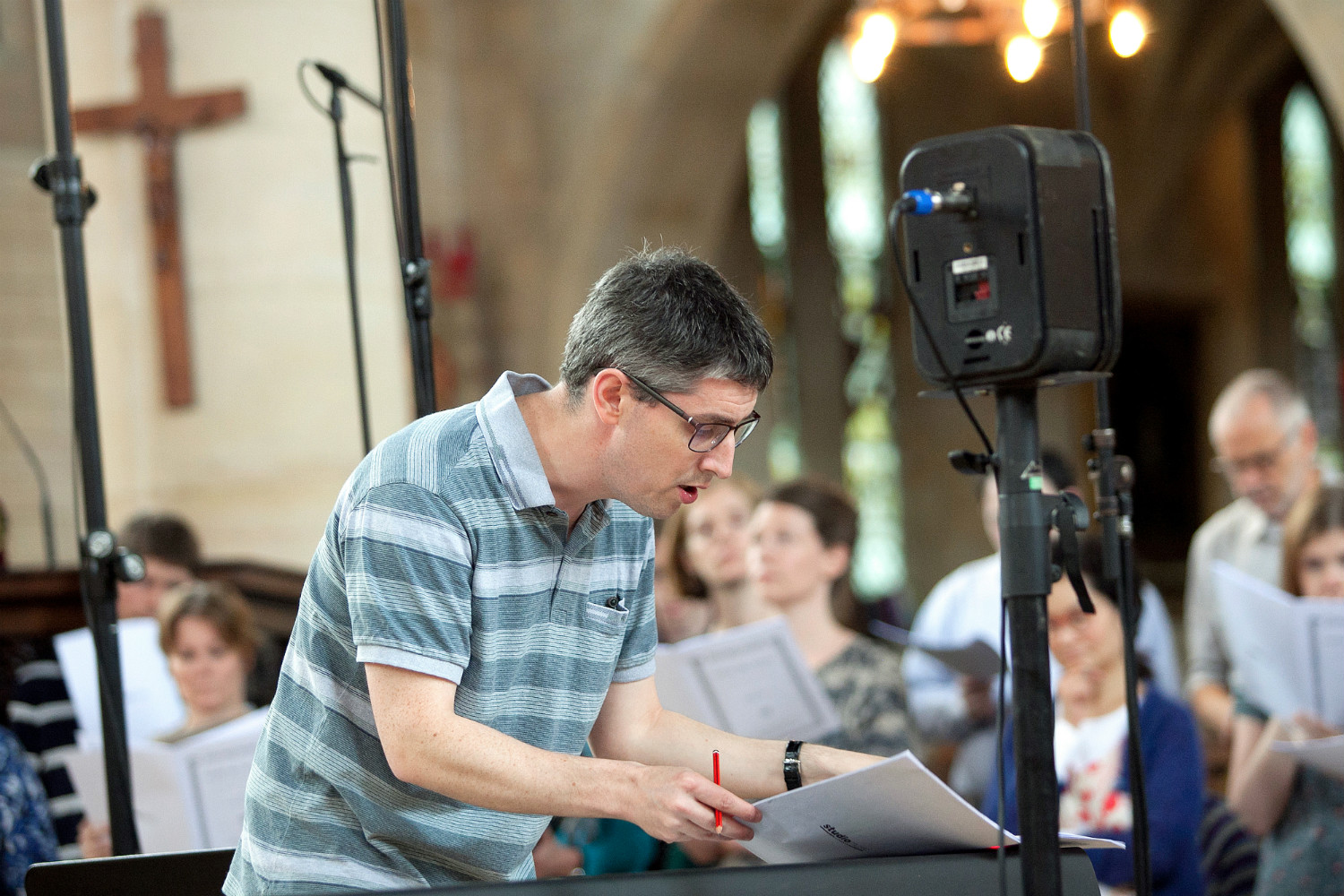 Andrew Griffiths recording the gluepot connection
