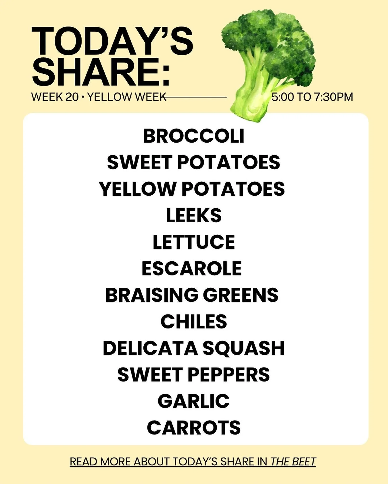Today&rsquo;s share is a big one! If you ordered maple or grain, pick that up today too! The fruit share this week is Macintosh apples from Yonder Farm.