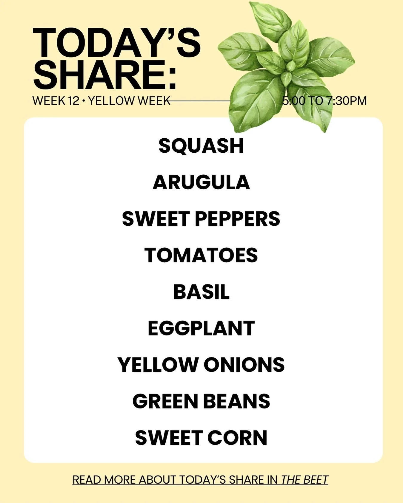 Today&rsquo;s share! If you ordered maple and grain shares for the August distribution, please pick them up this week. Please note, a few grain items will not be available this month. We will make these items up in October if possible. If you ordered