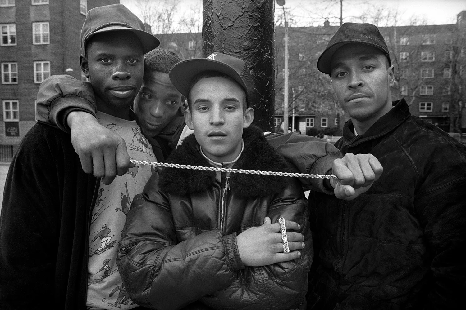 Street gang Red Hook Houses, Brooklyn, NY. 1988