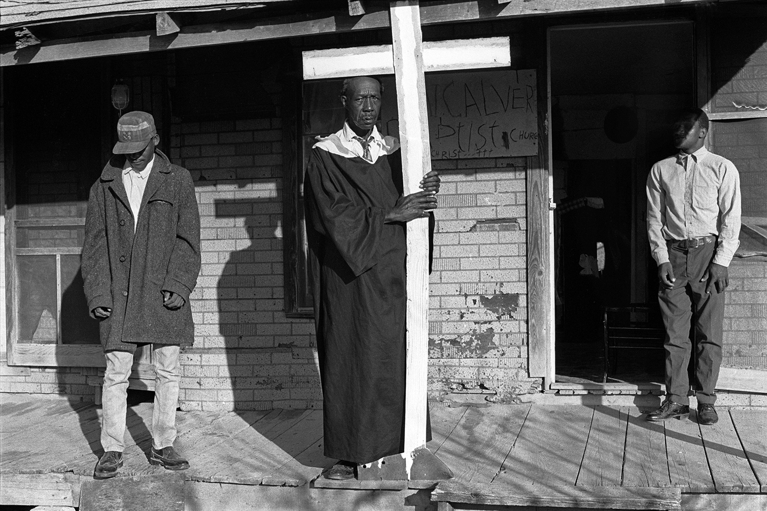   Reverend Landers and his congregation  Rawlinson, AR. &nbsp;1969 