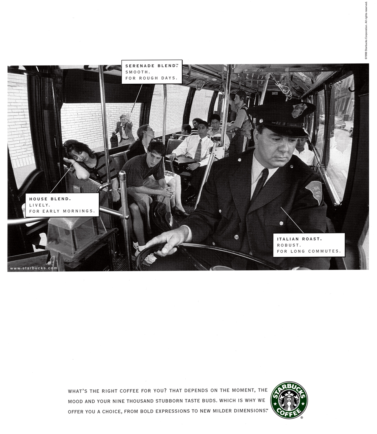  Starbucks Taste Spectrum Campaign  BBDO, Los Angeles 1998 
