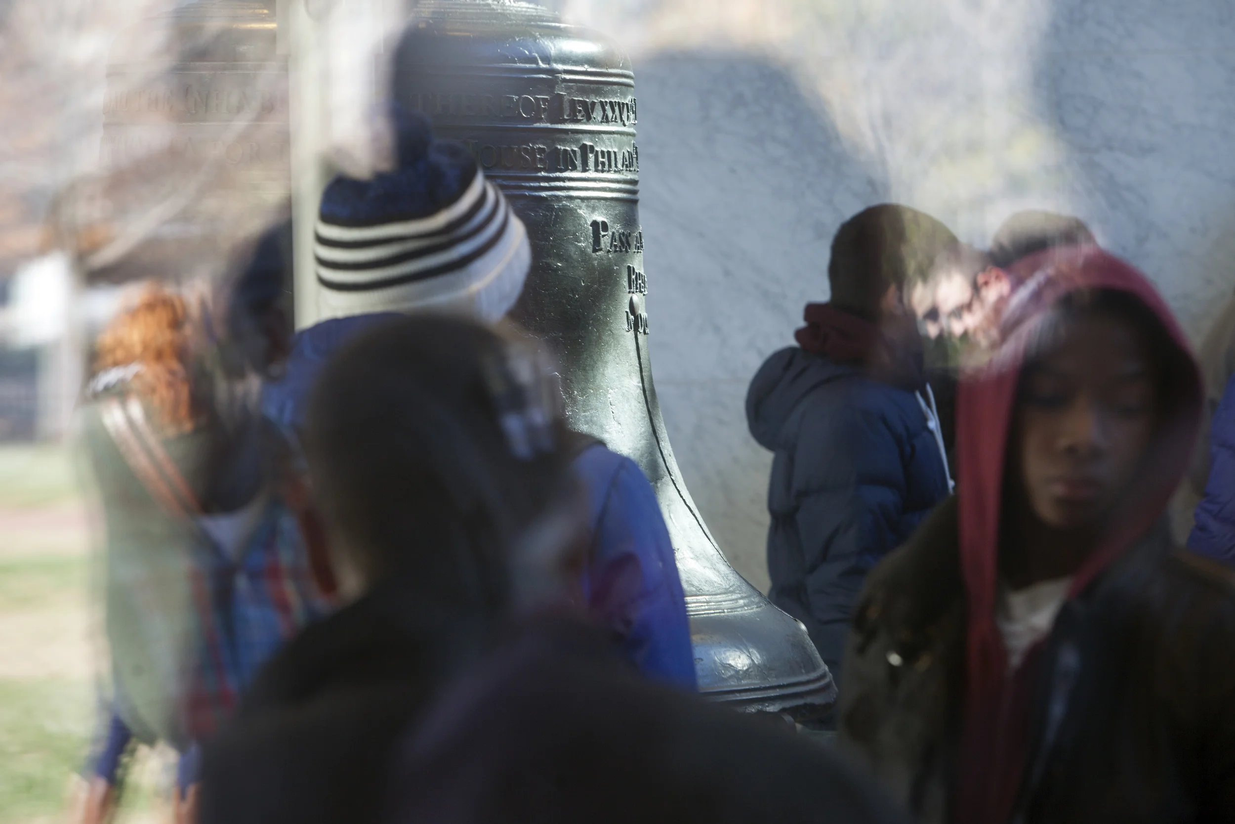 Students visiting the Liberty Bell Philadelphia, PA. 2014