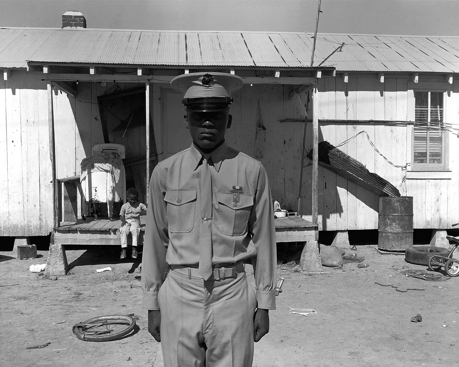U.S. Marine on leave Hughes, AR. 1970