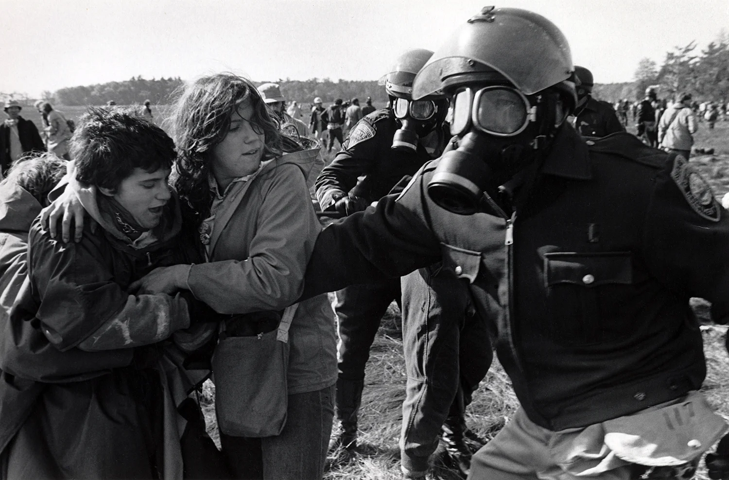 Rounding up protesters Seabrook, NH. 1979