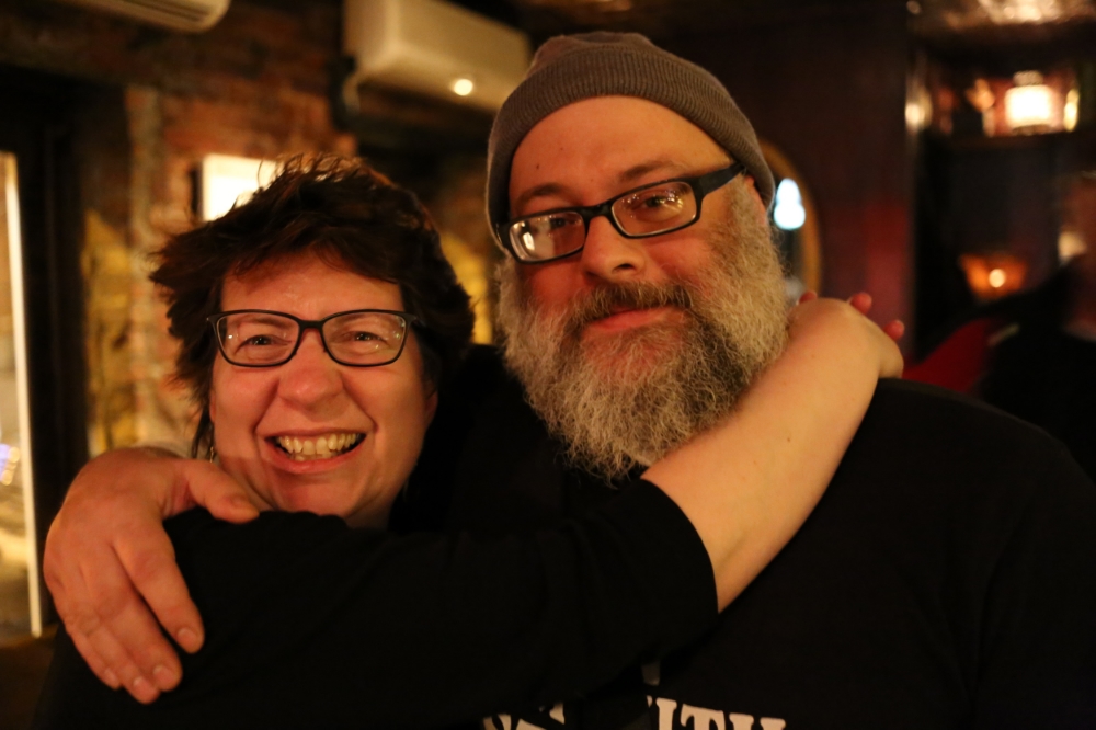 Me and Big Daddy Thug at Shade Bar in NYC ((Todd is the one on the right).