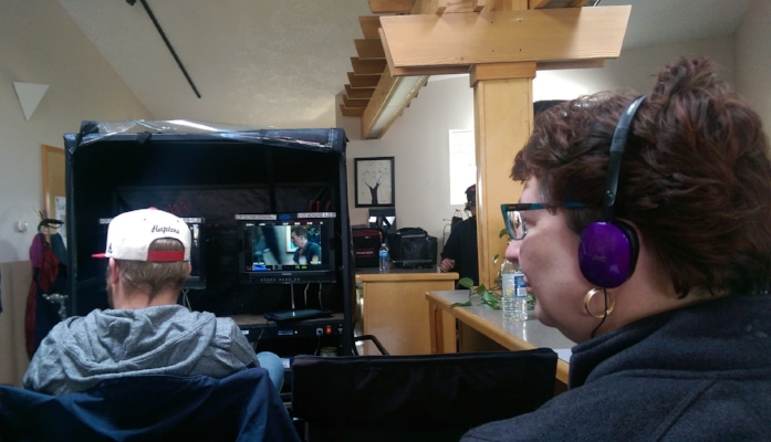 Both days, I got copies of the sides and watched filming from video village.