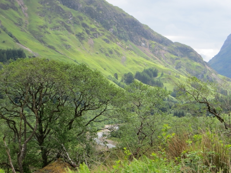 Glencoe, Scotland, which was lovely even when it started raining. This is right before.