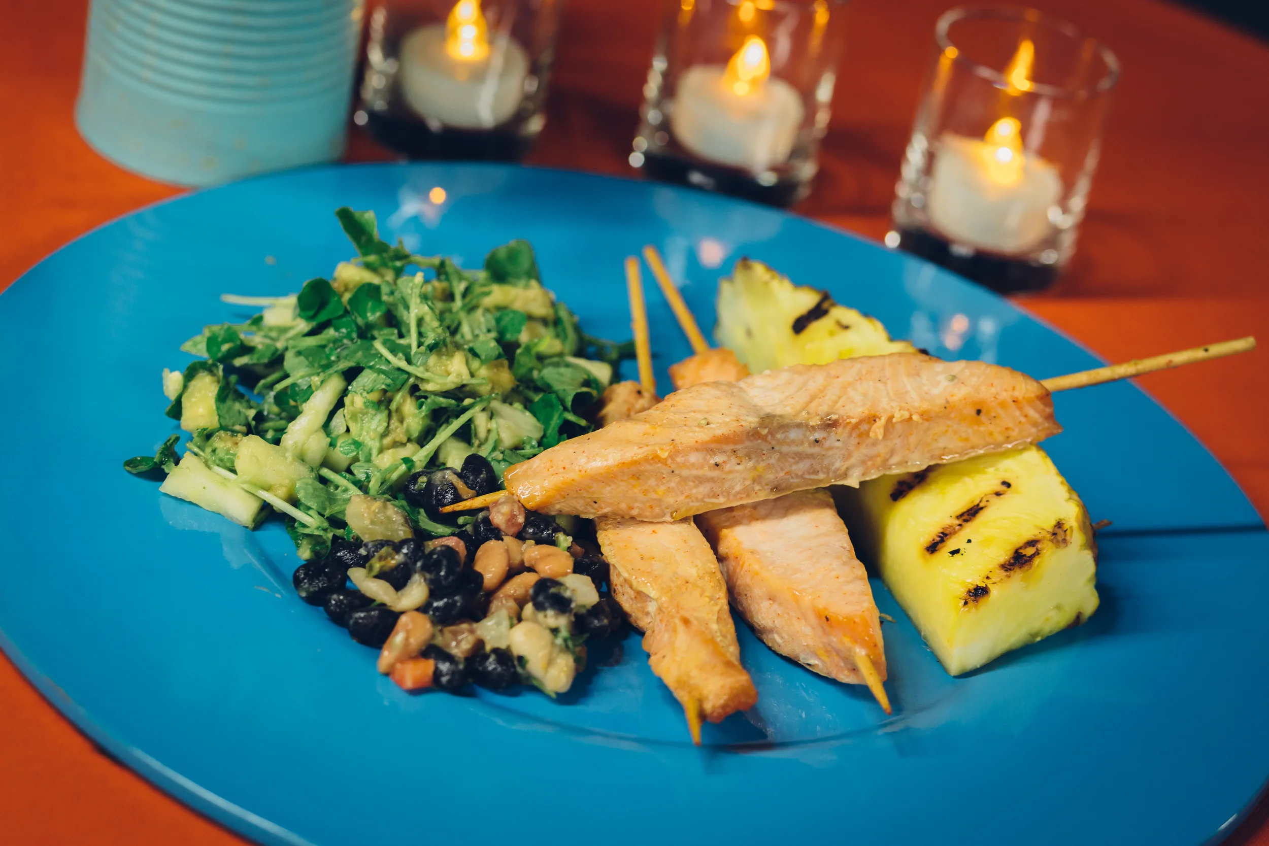 Recipe of the Month | Rum-Grilled Salmon Skewers