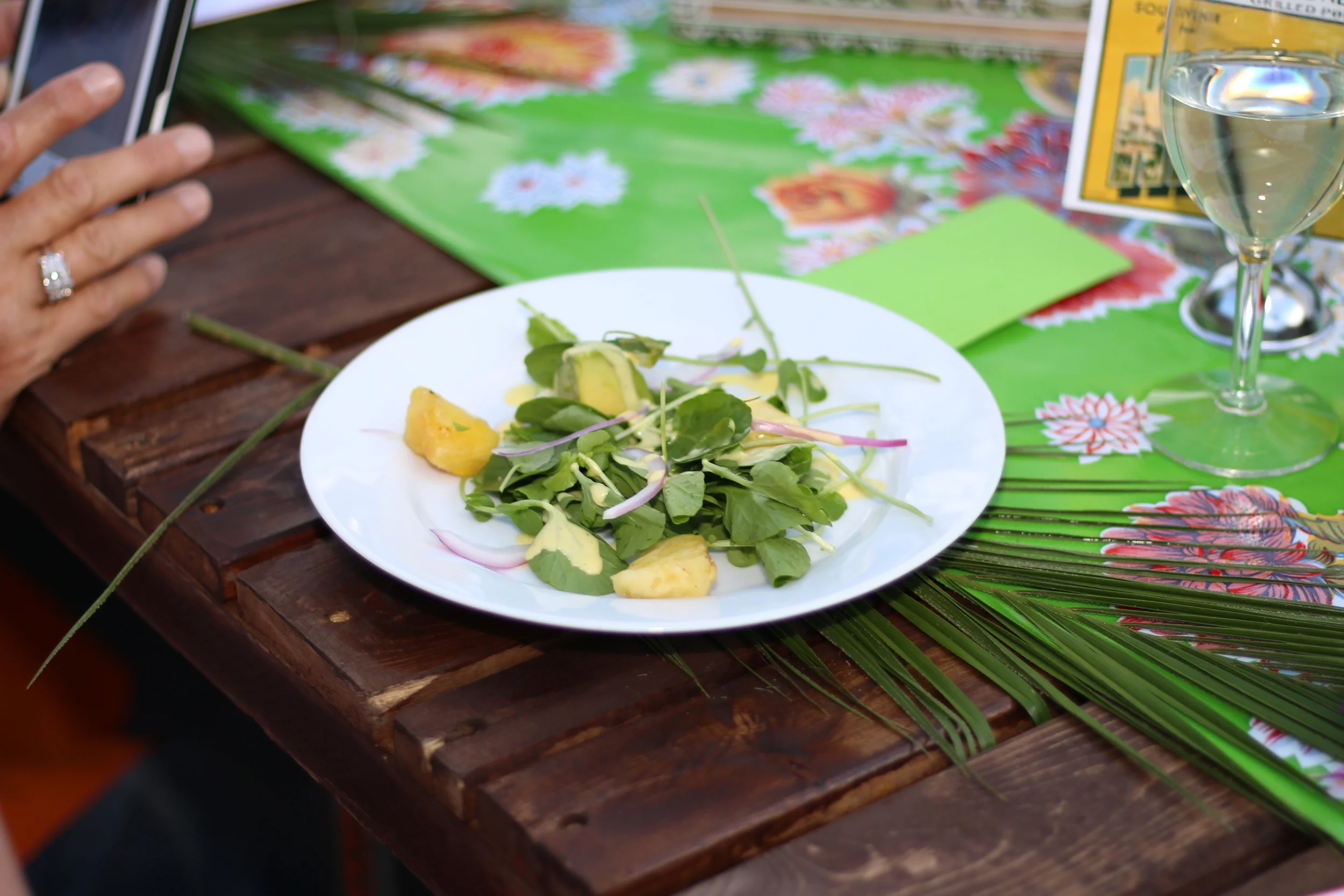  Avocado & Grilled Pineapple Salad &nbsp;  With Watercress & Mango Lime Vinaigrette   