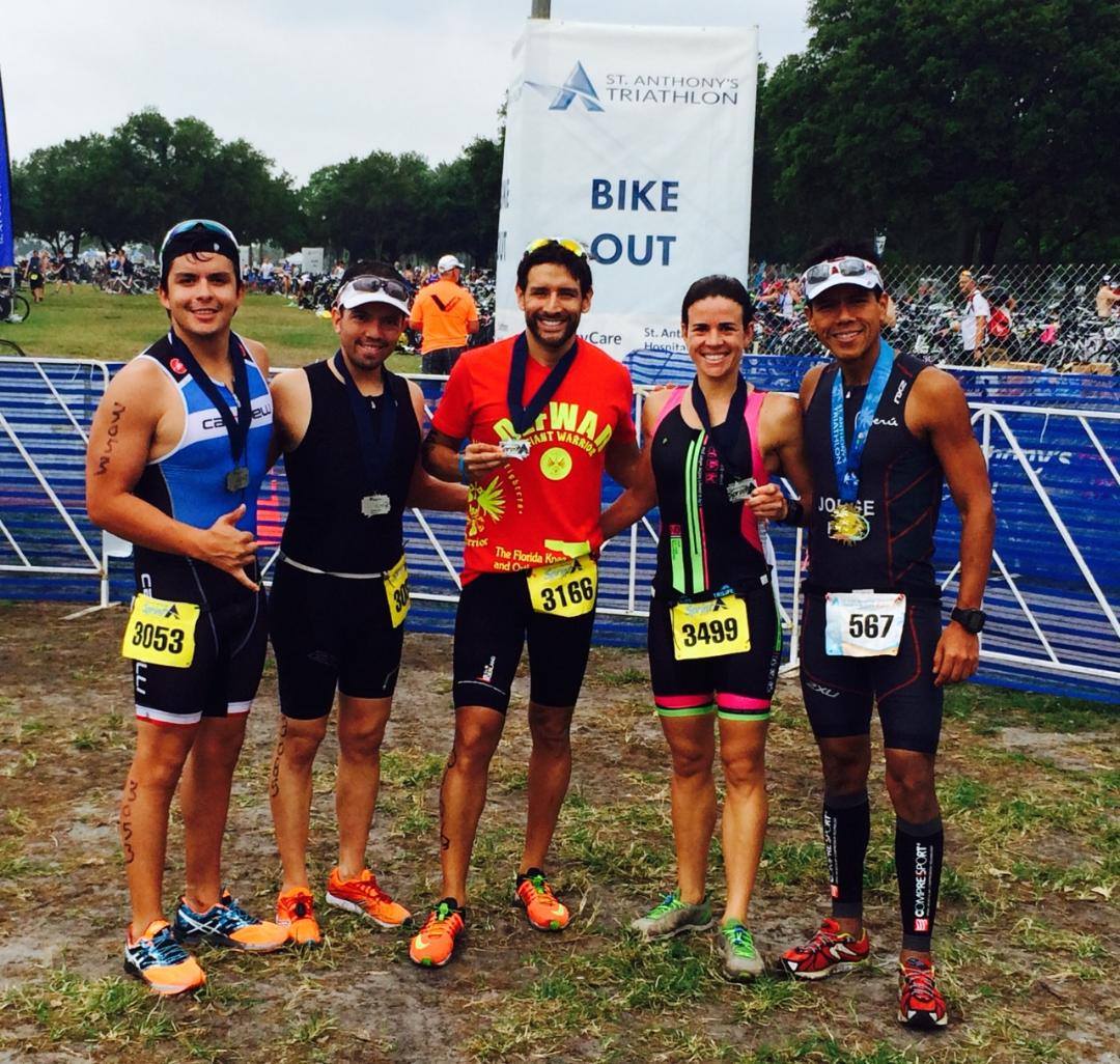 Post race with the Miami gang