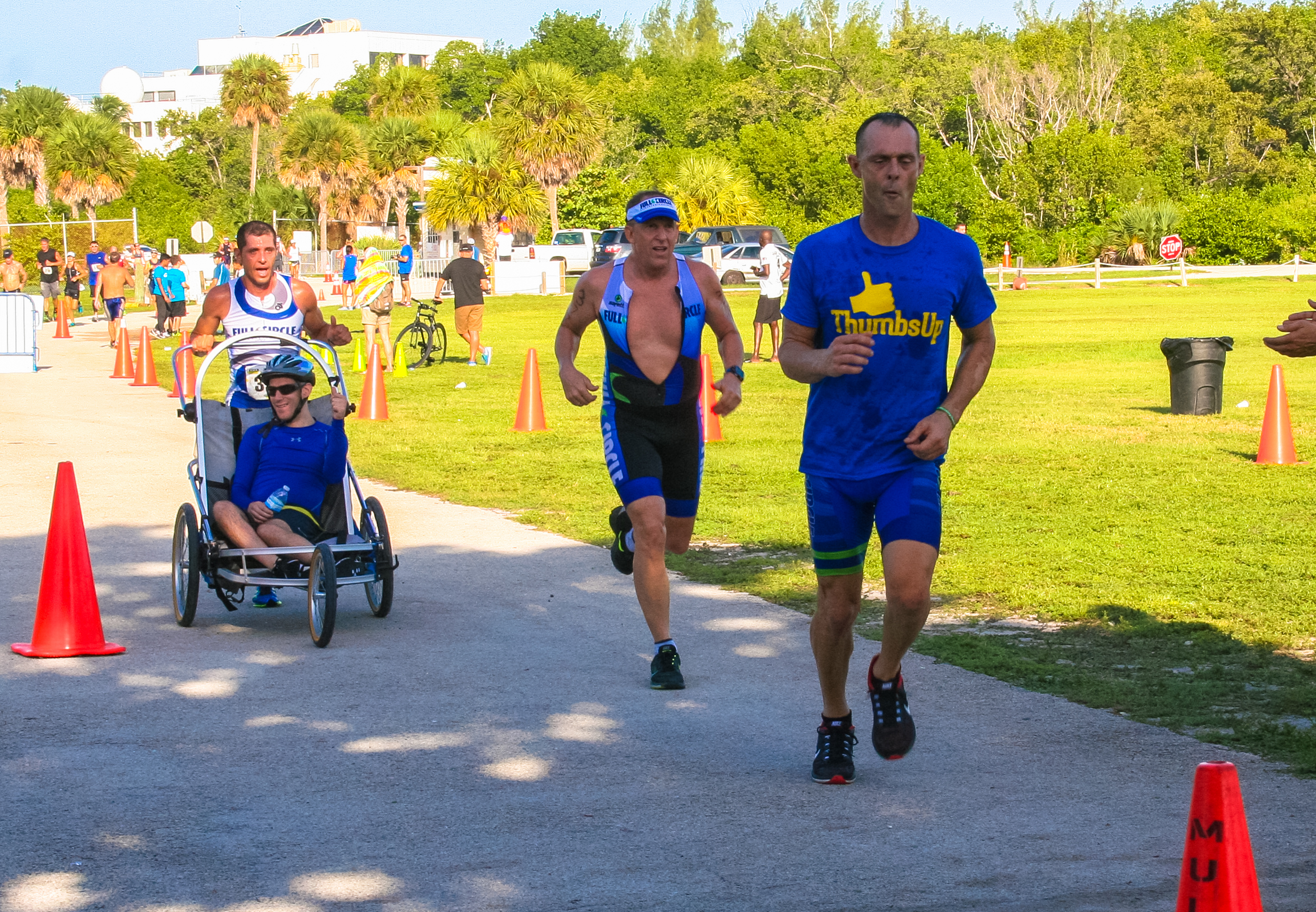 Team Brett finalizing the race