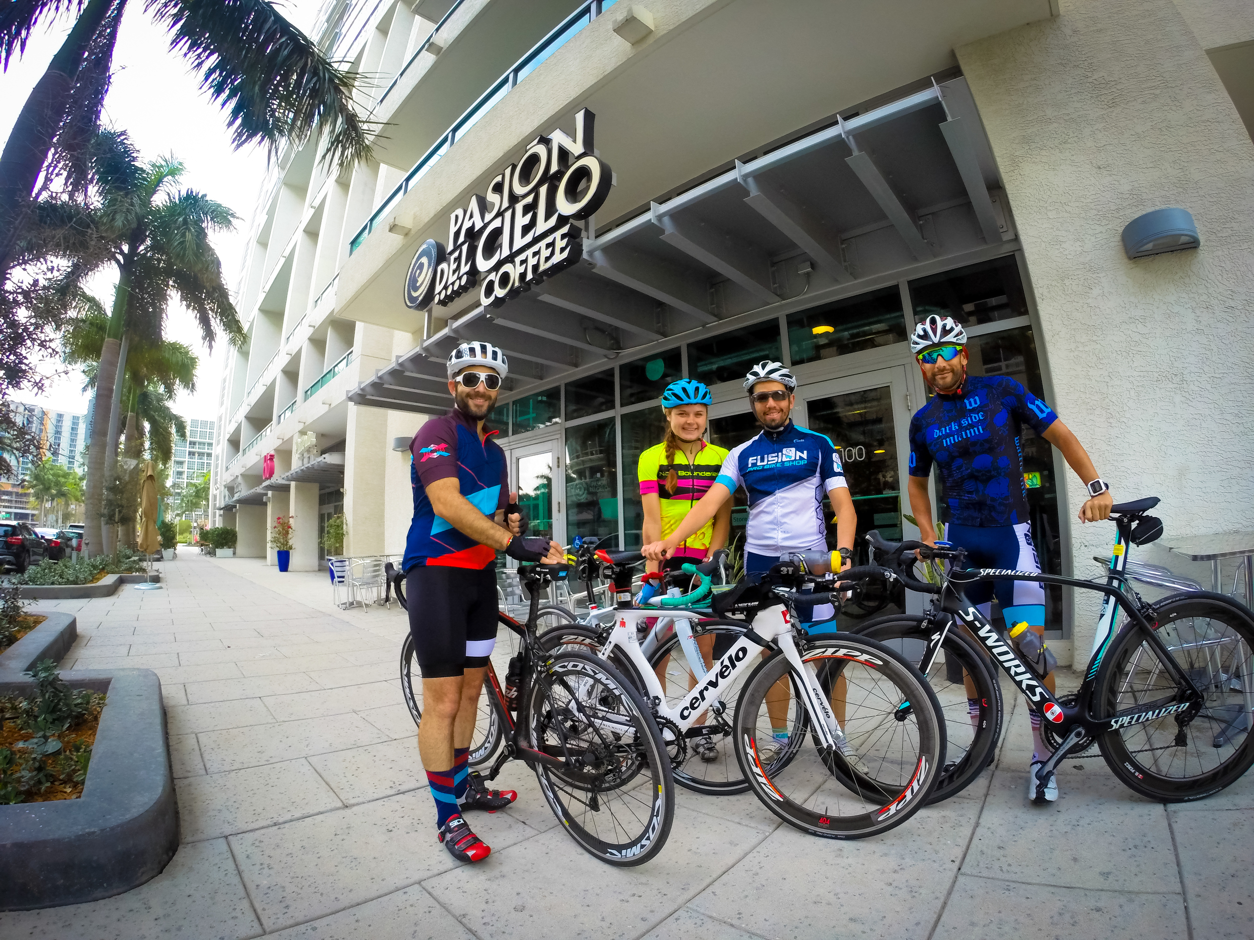 Getting some coffee after an easy 2 hour bike on Saturday.