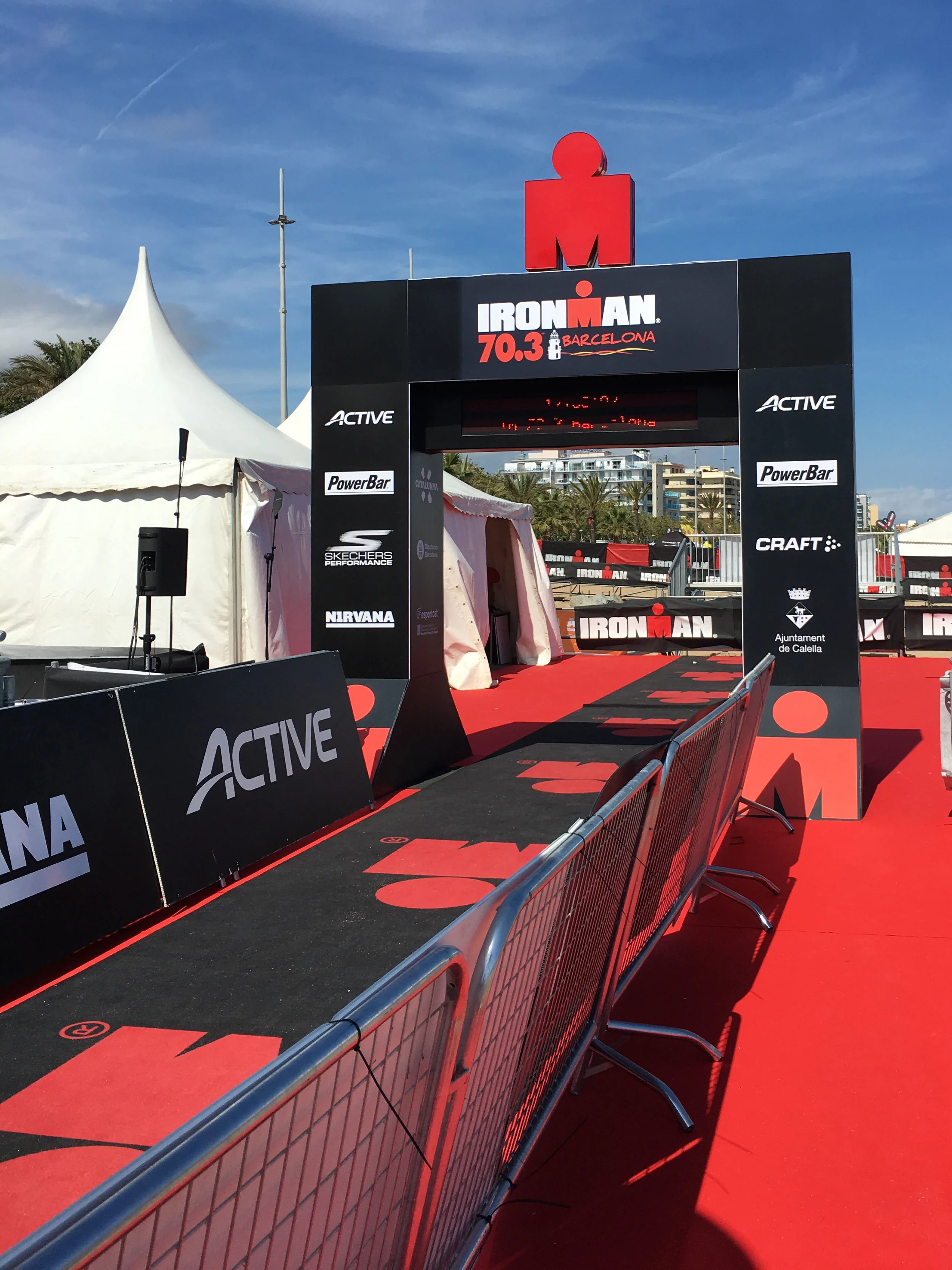 Checking out the Ironman 70.3 Barcelona