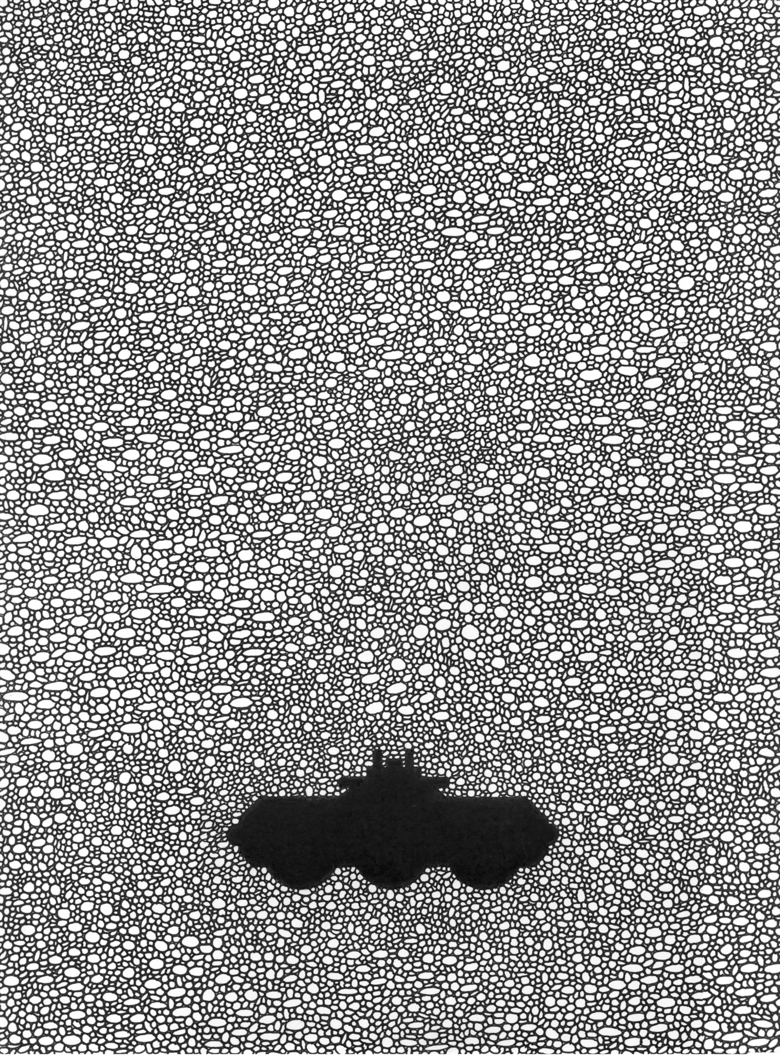 'Embedded Anamoly No.1' Graphite, Pen & Ink 9 x 12 inches 2015 Private Collection