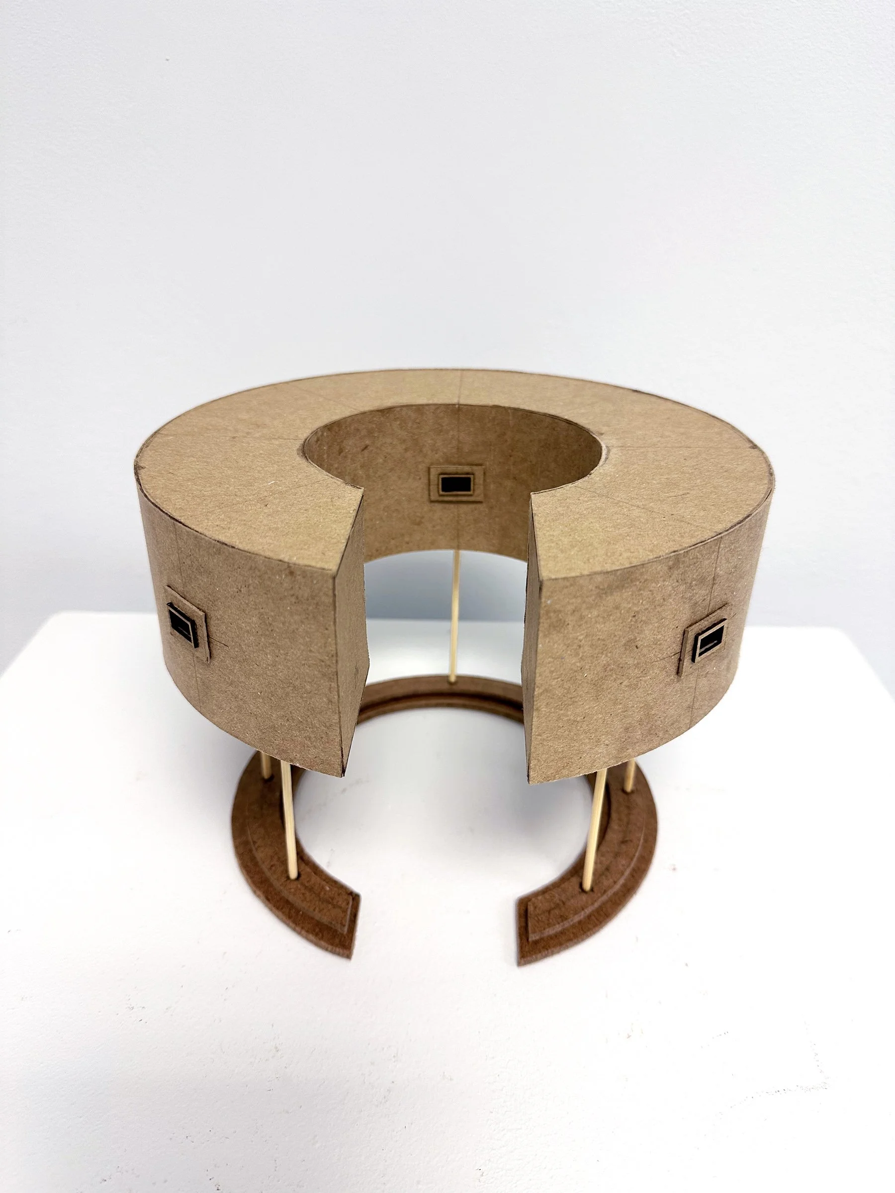  Cloud Study Model  Scale: 1” = 1’  Chipboard, mdf, wood  2024 