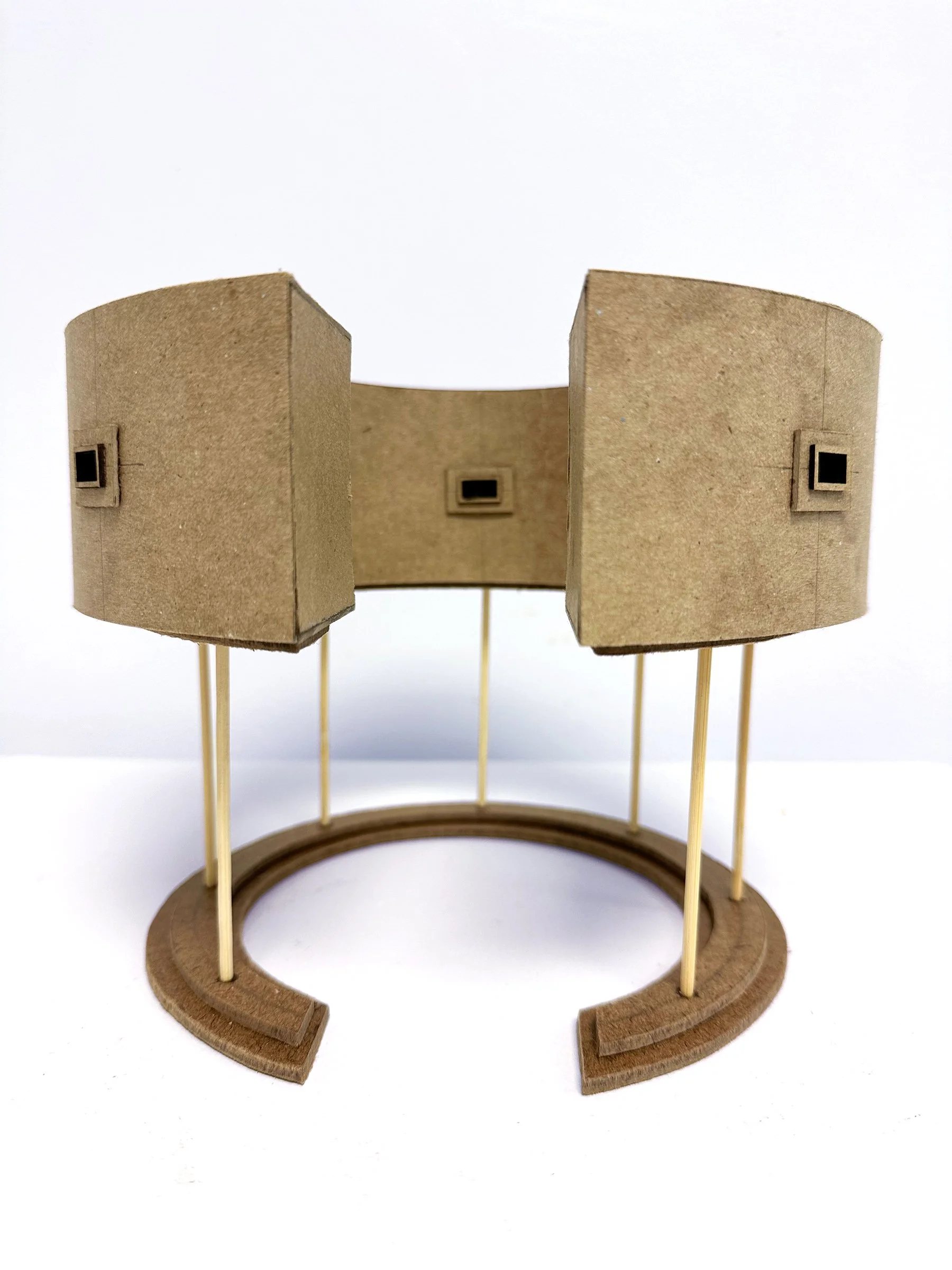  Cloud Study Model  Scale: 1” = 1’  Chipboard, mdf, wood  2024 