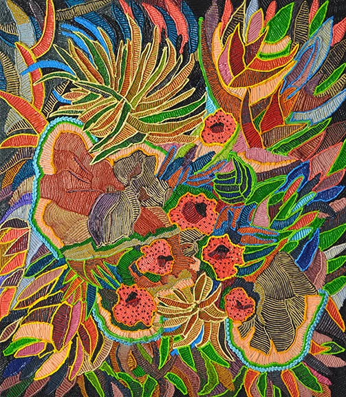 Tropical Nights, 2015, Oil on Canvas, 31 x 27 inches