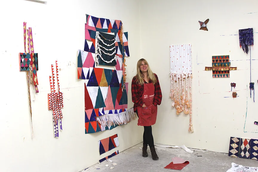 Gyan in her studio in Fairfield, Iowa.