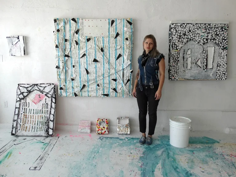 Mandy Lyn in her studio in Los Angeles.