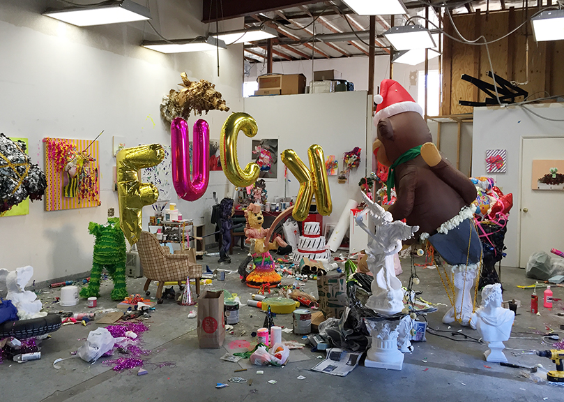 Emily's studio in Los Angeles, California.