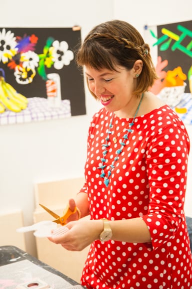 Karen in her Brooklyn studio