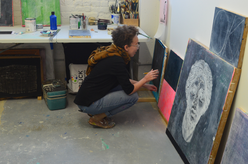 Erin in her Chicago studio.