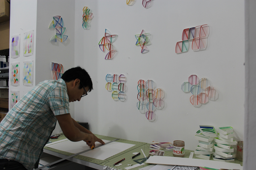 Alex in his Brooklyn studio