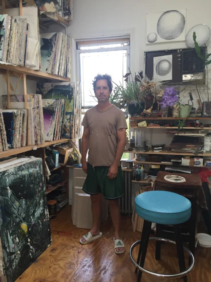 Mike in his home studio.