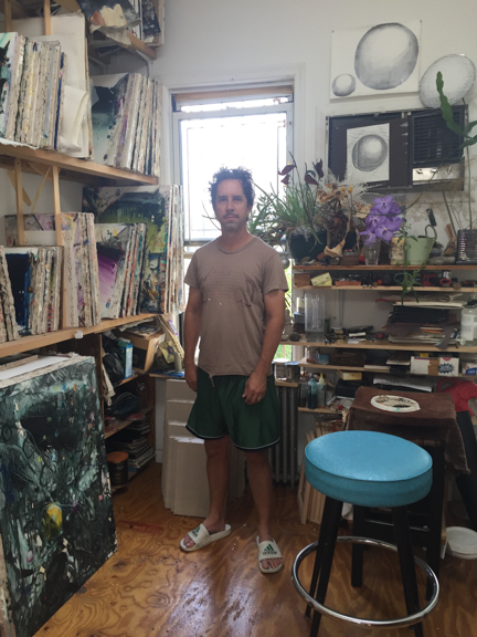 Mike in his home studio.