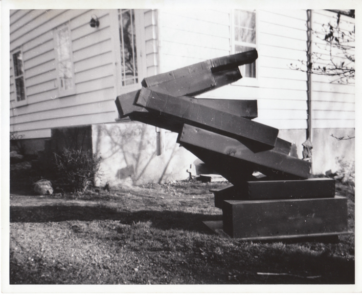 Harry's early sculpture work with cardboard.