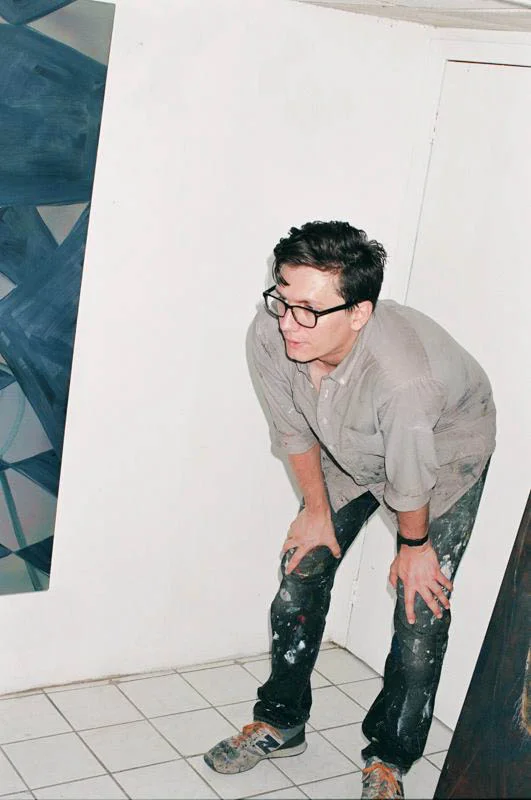 Clinton at work in his studio.