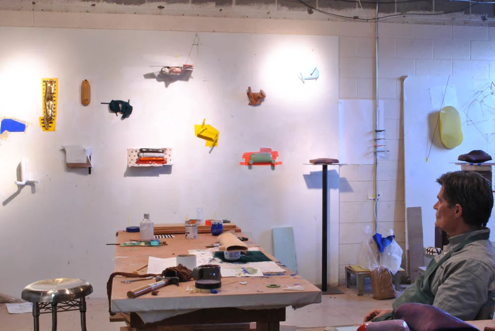 Jim Shrosbree in his home studio. 