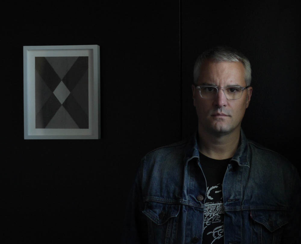 Pete with his work. 