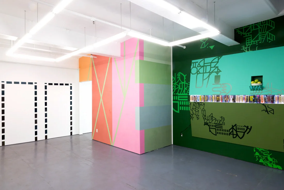 Abstract Wall Painting III, 2017 de Stijl #100 Years , Jean Frater, Rico Gatson, Jim Osman, Kristen Schiele, Karen Schifano, Mark Sengbush. May 12–June 18, 2017
