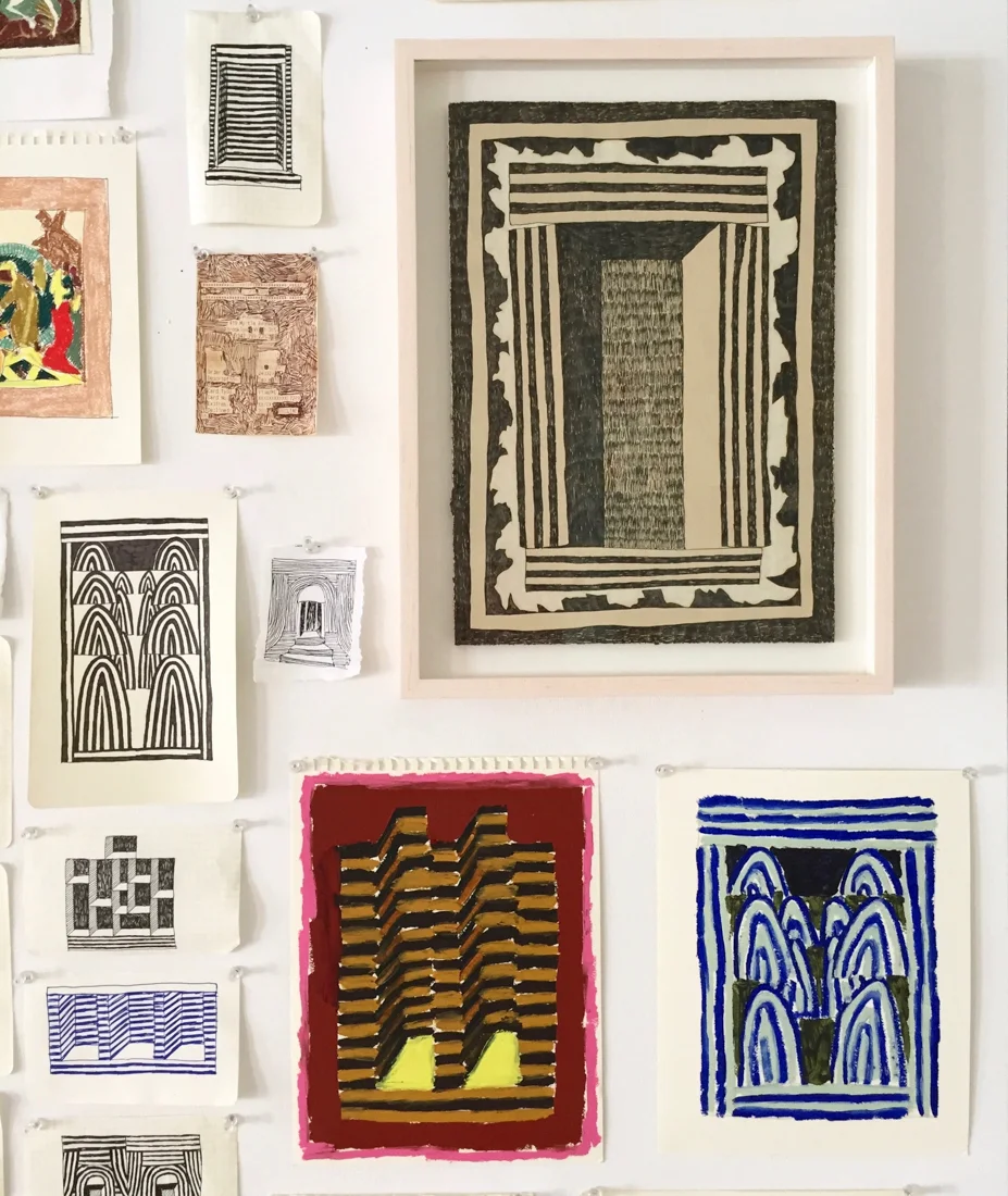 Matt's studio wall, Brooklyn Navy Yard