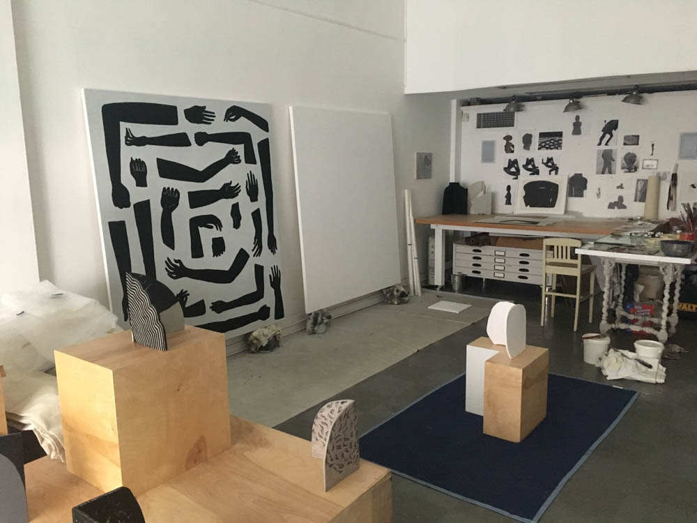 A view of Amy's studio.